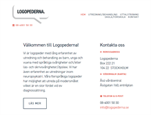 Tablet Screenshot of logopederna.se